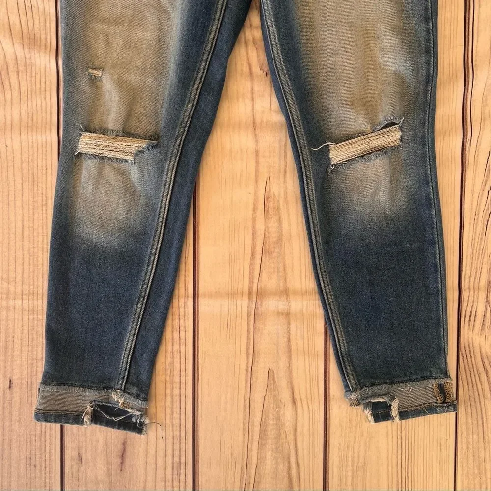 KanCan Distressed Cuffed High Rise Jeans - Picture 3 of 6